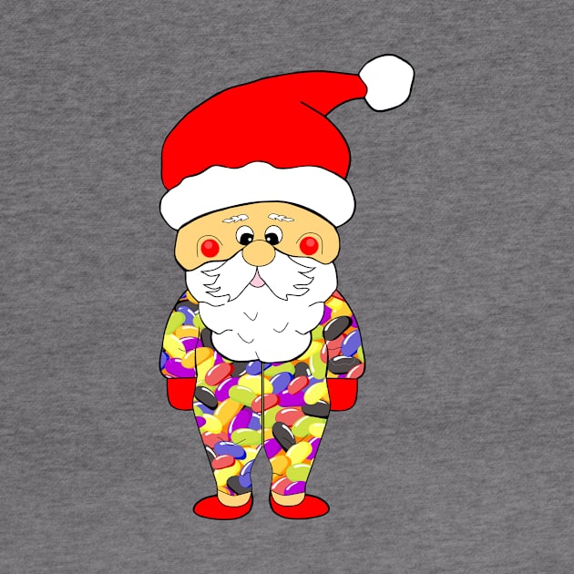 FUNNY Santa Claus Jelly Bean Pajamas by SartorisArt1